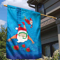 Hawaiian Santa Claus Snorkeling Garden Flag Kakau and Polynesian Pattern LT03 - Polynesian Pride