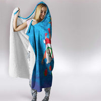 Hawaiian Santa Claus Snorkeling Hooded Blanket Kakau and Polynesian Pattern LT03 - Polynesian Pride