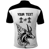 Personalised South Africa and New Zealand Polo Shirt Champion History Go Final 2023 Vintage Style LT03 - Polynesian Pride