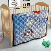 New Zealand Auckland Quilt Auckland's Flag and Coat of Arms - Koru Art Maori Pattern