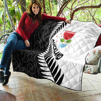 New Zealand Auckland Quilt Auckland's Emblem and Silver Ferns - Maori Art Tattoo