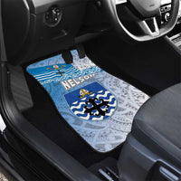 New Zealand Nelson Car Mats Nelson's Flag and Seal - Maori Art Tattoo LT03 - Polynesian Pride