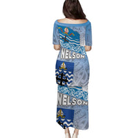 New Zealand Nelson Puletasi Nelson's Flag and Seal - Maori Art Tattoo LT03 - Polynesian Pride