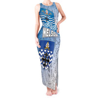 New Zealand Nelson Tank Maxi Dress Nelson's Flag and Seal - Maori Art Tattoo