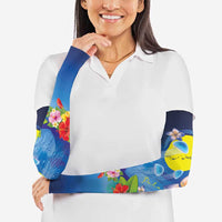 Palau Jellyfish Arm Sleeves Ocean Heritage Tropical Plants - Polynesian Pride