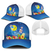 Palau Jellyfish Baseball Net Cap Ocean Heritage Tropical Plants LT03 - Polynesian Pride