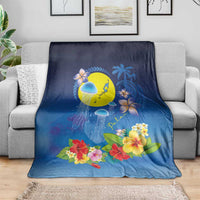 Palau Jellyfish Blanket Ocean Heritage Tropical Plants - Polynesian Pride