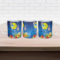 Palau Jellyfish Ceramic Mug Ocean Heritage Tropical Plants - Polynesian Pride