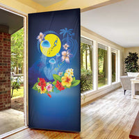 Palau Jellyfish Door Cover Ocean Heritage Tropical Plants - Polynesian Pride