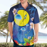Palau Jellyfish Hawaiian Shirt Ocean Heritage Tropical Plants LT03 - Polynesian Pride