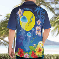 Palau Jellyfish Hawaiian Shirt Ocean Heritage Tropical Plants LT03 - Polynesian Pride