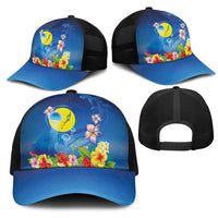 Palau Jellyfish Mesh Trucker Cap Ocean Heritage Tropical Plants LT03 - Polynesian Pride