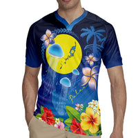 Palau Jellyfish Rugby Jersey Ocean Heritage Tropical Plants LT03 - Polynesian Pride