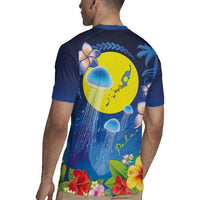 Palau Jellyfish Rugby Jersey Ocean Heritage Tropical Plants LT03 - Polynesian Pride
