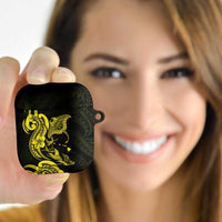Hawaiian Manta Rays AirPods Case Tribal Hibiscus Polynesian Tattoos Yellow Color LT03 - Polynesian Pride