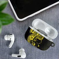 Hawaiian Manta Rays AirPods Case Tribal Hibiscus Polynesian Tattoos Yellow Color LT03 - Polynesian Pride