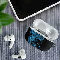 Hawaiian Manta Rays AirPods Case Tribal Hibiscus Polynesian Tattoos Blue Color LT03 - Polynesian Pride