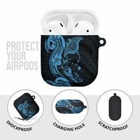 Hawaiian Manta Rays AirPods Case Tribal Hibiscus Polynesian Tattoos Blue Color LT03 - Polynesian Pride