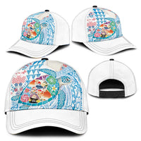 Hawaiian and Japanese Culture Together Classic Cap Tropical Honu with Japanese Elements Blue Color LT03 - Polynesian Pride