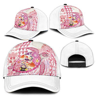 Hawaiian and Japanese Culture Together Classic Cap Tropical Honu with Japanese Elements Pink Color LT03 - Polynesian Pride