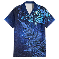 New Zealand Matariki Hawaiian Shirt Maori Pattern and Silver Fern
