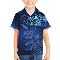 New Zealand Matariki Hawaiian Shirt Maori Pattern and Silver Fern LT03 - Polynesian Pride