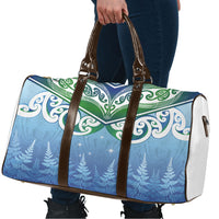 Aotearoa New Zealand New Year Travel Bag Maori Motifs with Silver Fern and Matariki Stars