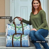 Aotearoa New Zealand New Year Travel Bag Maori Motifs with Silver Fern and Matariki Stars