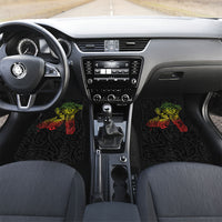 Aotearoa Moko Tribal Tattoo Car Mats New Zealand Maori Penguin and Fantail Reggae Style