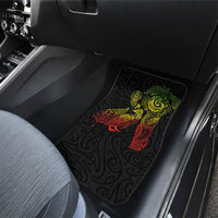 Aotearoa Moko Tribal Tattoo Car Mats New Zealand Maori Penguin and Fantail Reggae Style