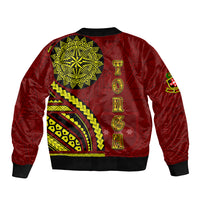 Kolisi Tonga Atele Bomber Jacket Ngatu and Polynesian Pattern LT03 - Polynesian Pride