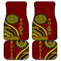 Kolisi Tonga Atele Car Mats Ngatu and Polynesian Pattern LT03 - Polynesian Pride