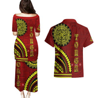 Kolisi Tonga Atele Couples Matching Puletasi and Hawaiian Shirt Ngatu and Polynesian Pattern LT03 - Polynesian Pride