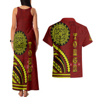 Kolisi Tonga Atele Couples Matching Tank Maxi Dress and Hawaiian Shirt Ngatu and Polynesian Pattern LT03 - Polynesian Pride