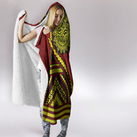 Kolisi Tonga Atele Hooded Blanket Ngatu and Polynesian Pattern LT03 - Polynesian Pride