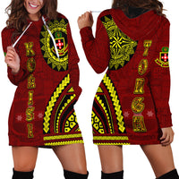 Kolisi Tonga Atele Hoodie Dress Ngatu and Polynesian Pattern LT03 - Polynesian Pride