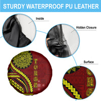 Kolisi Tonga Atele Spare Tire Cover Ngatu and Polynesian Pattern LT03 - Polynesian Pride