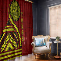 Kolisi Tonga Atele Window Curtain Ngatu and Polynesian Pattern LT03 - Polynesian Pride