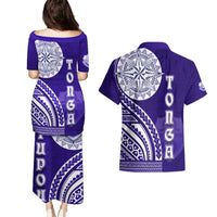 Tupou College Toloa Couples Matching Puletasi and Hawaiian Shirt Ngatu and Polynesian Pattern LT03 - Polynesian Pride