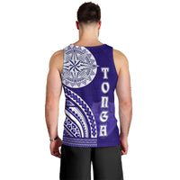 Tupou College Toloa Men Tank Top Ngatu and Polynesian Pattern LT03 - Polynesian Pride