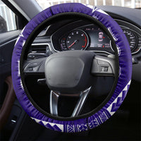 Tupou College Toloa Steering Wheel Cover Ngatu and Polynesian Pattern LT03 - Polynesian Pride
