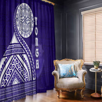 Tupou College Toloa Window Curtain Ngatu and Polynesian Pattern LT03 - Polynesian Pride