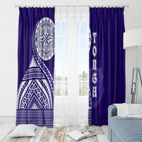 Tupou College Toloa Window Curtain Ngatu and Polynesian Pattern LT03 - Polynesian Pride
