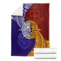 Kolisi Tonga Atele and Tupou College Toloa Blanket Ngatu and Polynesian Spiral Pattern LT03 - Polynesian Pride