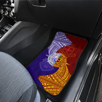 Kolisi Tonga Atele and Tupou College Toloa Car Mats Ngatu and Polynesian Spiral Pattern LT03 - Polynesian Pride