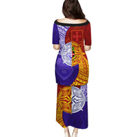 Kolisi Tonga Atele and Tupou College Toloa Puletasi Ngatu and Polynesian Spiral Pattern LT03 - Polynesian Pride