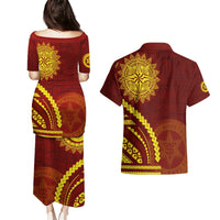 Tonga High School Couples Matching Puletasi and Hawaiian Shirt Ngatu and Polynesian Pattern LT03 - Polynesian Pride
