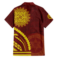 Tonga High School Hawaiian Shirt Ngatu and Polynesian Pattern LT03 - Polynesian Pride