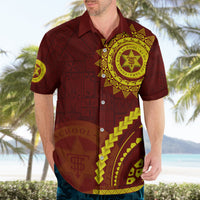 Tonga High School Hawaiian Shirt Ngatu and Polynesian Pattern LT03 - Polynesian Pride