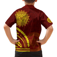 Tonga High School Hawaiian Shirt Ngatu and Polynesian Pattern LT03 - Polynesian Pride